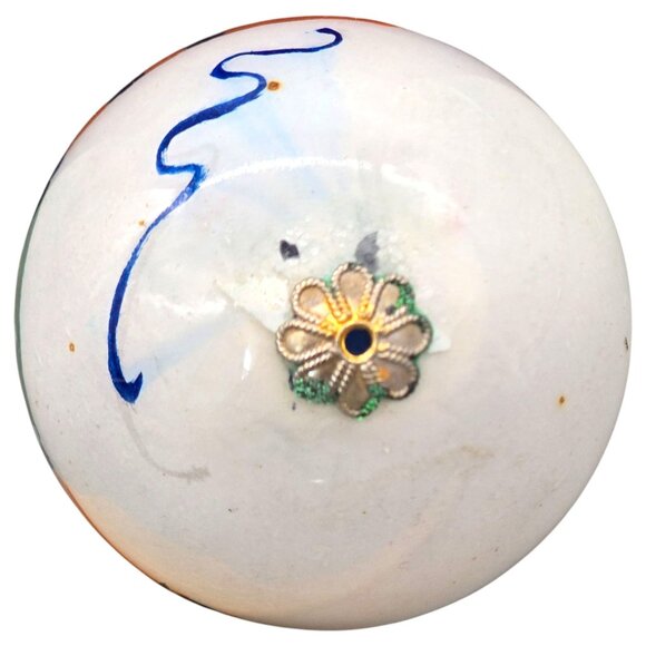 Hand-Painted Li Bien Ornament Winter Village Scene Glass Bauble With Gift Box - Picture 9 of 9